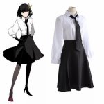 Bungo Stray Dogs Cosplay Costumes Akiko Yosano Skirt Sweet Lolita Dress Women Skirt Set School Girl Dress Female Sexy Uniform