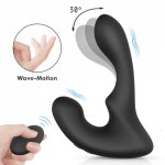 Free shiping Male Vibrating Prostate Massager with Remote Control Dual Motor G Spot Stimulator Anal Butt sex Toys give presents