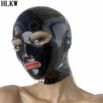 Hot Adults Sexy Latex Hood Black Masks Breathable Headpiece Fetish BDSM Belt Face Mask Adult Toys for Party Adult Games Sex Toys