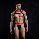 Men Nightclub Uniform Sexy Simple Macho Erotic Lingerie Lace-up Adult Bar Performance Clothes Mens Erotic LingerieHot Sales New