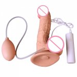 Realistic Spray Water Dildo Suction Cup Simulation Ejaculating Artificial Penis Vibrating Dildos Women Sex Toys Intimate goods
