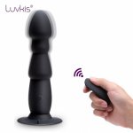Luvkis Remote Anal Butt Plug Vibrator Male Bead Wireless Control Silicone Women Sex Toy Vibrate Gay Adult Product Erotic Female
