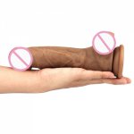 Jelly 9 Inch Double Layer Silicone Realistic Dildo Horse Soft Huge Penis 1.77