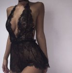 Womens Sexy Lingerie Lace Dress Underwear Black Babydoll Sleepwear G-string Fashion