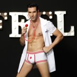 MQUPIN Men Nurse Cosplay Costume Adult Clubwear Night Party Clothing Gay Uniform Underwear Doctor Physician Sexy Fancy Set