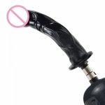 iKenmu Black Big Dildo Sex Machine Attachment Soft Penis Sex Toys For Women Man sex machine dildo attachments