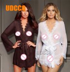 Sexy Lace  Lingerie Sleepwear Nightwear Stripper Babydoll night-gown Gown Robe costumes exotic apparel 9089