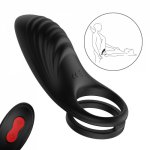 3in1 Multi-speed Wireless Cock Ring Adult Sex Toys for Men Gay Vibrator Penis Rings Sex Toys for Couple Clitoris Anal Stimulator