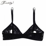 Women Open Nipple Bra Lingerie Soft Lace Floral Sexy Bra Sheer Nipple Hollow out Bralette Wire-free Unlined Bra Top Nightwear