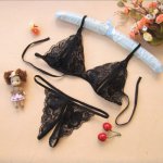 New  Sexy Lingerie Set Underwear Lace Flower Bra G-string Babydoll Nightwear