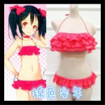 Love Live! Nico Yazawa Bikini Swimsuit Sexy Cos Cosplay Custume Bikini+Collar+Bowtie B