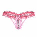 Hot Erotic Women Sexy Lingerie Porno Apparel Lace Pearl Panties Babydoll Briefs Sex Thongs Sexy Underwear Crotchless Underpants