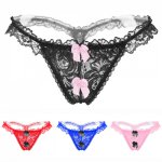 Manbird Women Sexy Lingerie Hot Erotic Sexy Panties Open Crotch Transparent Lace Underwear Crotchless G-string Underpants Briefs