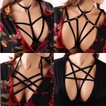 Sexy Black Body Harness Bondage Breast Sex Toy For Womern Erotic Lingerie Harness Belts Elastic Strappy Tops Caged Bras