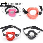 Exotic Anal Ball Butt Plug PU Leather Sex Open Mouth Gag Ball Leather Erotic Oral Fixation Sex Toys Slave Bondage Adult Sexy Toy