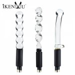 3XLR Dildo Connect For Sex Machinegun,Glass Dildo Crystal Material Anal Beads,Machine Gun Extend Adapter Sex Toy iKenmu Sex Shop