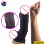 FAAK 24.3cm*6cm Huge Dildo Large Realistic Penis Skin Feel Silicone Sex Toy for Women Gay Men Anal Plug Suction Cup