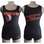 Women's girls Hooters uniform sexy outfit bar maid waiter shorts tank top halloween costume