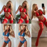 2Pcs Sexy Lingerie Set Women Lace Babydoll Sexy Underwear Lace Bra+G-string Sex Panties Lingerie Sexy Hot Erotic Sleepwear Red