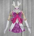 Anime! Game LOL Magical Girl Star Guardians Luxanna New Warrior Battle Suit Sexy Dress Uniform Cosplay Costume Free Shipping