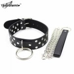 Bdsm Bondage Sex Toys For Woman Rivet Collar Metal Chain Leash Fetish Slave Restraints Adult Games Couples SM Erotic Accessory