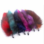 Metal Butt Plug Toys Animal Colorful Fox Tail Anal Plug Sex Toys For Woman Masturbation Devices Sexy Butt Plug Adult Sex Toys