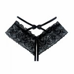 Sexy Women Underpants Erotic Ladies Underwear Lace Thong Babydoll Teddy Lingerie Hot Hollow Out Crotchless Temptation Panties