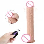 USB Wireless Skin Feeling Realistic Dildo Soft Silicone Huge Big Penis with Suction Cup Sex Toys for Woman Female Masturbation