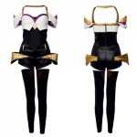 Game K/DA Ahri Cosplay Costume KDA Cosplay Costume Leather Uniform Women Sexy Jumpsuit Costume Halloween