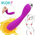 IKOKY Dildo Vibrator 6 Speed AV Massager For Women Powerful Pulse Wand Clitoris Stimulators Sex Toys for Women Adult Product