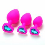 3PCS/Set Silicone Anal Plug Beads Butt Jewelry Insert Gay Anus Sex Toys for Men Women