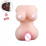 Adults Pocket Male Masturbator Cup Realistic Vagina Breast Aircraft Silicone Sexy Pussy Sucking Cup Sextoys for Men