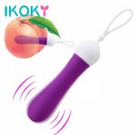 Ikoky, IKOKY Dildo Bullet Vibrator G spot Stimulate Vibrators 9 Frequency Clitoris Vaginal Massager Anal Plug Sex Toys for Women