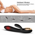 G Spot Dildo Rabbit Vibrator for Women Dual Heating Stimulator Sex Products for Adults Sex Toy remote electric H3