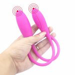 Adult Anal Vibrator Sex Toys for Men Women Double G-spot Vibration 7 Speeds Rechargeable Vibrating Clitoris Stimulator Butt Plug