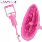 VATINE Vagina Pump Tongue Licking Sucking Nipple Vibrator Vacuum Pussy Pump  10 Speed Sex Toys For Woman Clitoris Stimulator