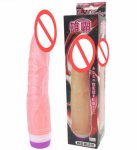 New Female Masturbation Products G-spot Massage Vibrative Dildos Vibrator Adult BDSM Sex Toy For Women Black Brown Flesh Color