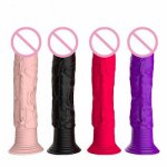 Factory Price 7.5 Inch Realistic Dildo 10 Frequency Vibrating Artificial Penis Sex Toys Products Masturbation Stick