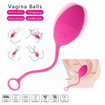 Ben Wa Kegel Balls Vaginal Rechargeable Bullet Egg Vibrator Wireless Bullet Egg Vibrator Sex-toys for Women Couples