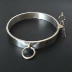 Stainless Steel Collar BDSM Bondage Neck Metal Restraints Adult Games Fetish Bdsm Tools Sex Toys For Couples Slave Collar