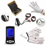 Electricity Conductive Penis Ring Exotic Accessories Electrical Shock Silver Fiber Electrode Gloves Electro Shock Gloves