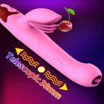 New Dildo Rabbit Vibrator Sex Toys For Woman Telescopic Heating Clitoris Stimulator Magic Wand Massager Sex Machine For Adult