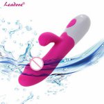 10 Speeds Waterproof Silicone G Spot Dildo Rabbit Vibrator for Women Dual Vibration Vaginal Clitoris Massager Sex Toys For Women