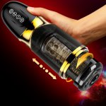 Sex toys for men Automatic Telescopic Rotation 10 modes Silicone vagina real pussy adult masturbation Male Masturbator