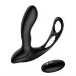 Male Prostate Massage Vibrator Heating Anal Plug Silicone Waterproof Prostate Stimulator Butt Delay Ejaculation Ring Toy for Men