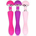 Wowyes, WOWYES For Women Dual Motor Magic Wand Massager 10 Speed Waterproof USB Recharge Clitoris Stimulator Vibrator Sex Toys For Women