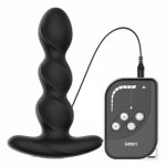 10 Mode Electric Shock Prostate Massage Remote Control Powerful Frequency Electric Anal Anus Vaginal Plug Stimulator for Men