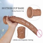 Modi 14.2 Inch Super Long Realistic Big Huge Dildo Lifelike Thick Size Handsfree Suction Cup Penis Anal Sex Toys For Female
