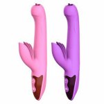 Multispeed Licking Stimulation G Spot Vibrator Telescopic Massager Heating Adult Sex Toy for Women Couples