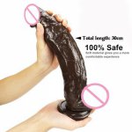 Anal Dildos Toy 11.8 Inch Brown Male Artificial Penis Horse Dildo Suction Cup Sex Toys For Women Big Dick Erotic Sex Products
